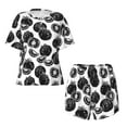 thumbnail image 4 of Naloa Hand Drawn Tomatoes Women's Short-Sleeved Pajama Set, Loungewear, Summer pajamas, Breathable Cozy - X-Large, 4 of 9