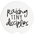 thumbnail image 2 of Dicksons Raising Tiny Disciples Black and White 2.5 inch Ceramic Car Coasters Set of 2, 2 of 2