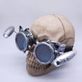 thumbnail image 4 of Verres Style Steampunk avec Lumière Style Vintage Halloween Argent, 4 of 9