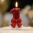 thumbnail image 4 of Bougie Pailletée Rouge, Bougie Chiffre Nœud Rouge, Décoration de Gâteau d'Anniversaire, Fournitures de Fête Rouges, Bougie d'Anniversaire pour Gâteau, Bougies Chiffres Nœud Rouges, Décoration de Dessus de Gâteau pour Fête d'Anniversaire, Nœud E Numéro 1, 4 of 6