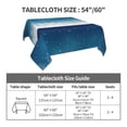 thumbnail image 7 of Wukai Christmas Snowflakes Waterproof Tablecloth for Kitchen Dining, Fits Square Tables for 2-4 Seats -60"x60", 7 of 7