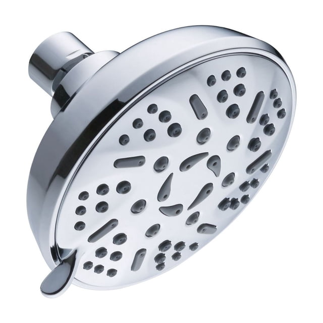 Essentiels pour la Maison, Pommeau de Douche Haute Pression avec 9 Réglages Rotation en Métal Réglable à 360° / Buses Auto-Nettoyantes pour Flux d'Eau Puissant / Installation Facile Pommeau de Douche Pluie Spa Relaxant