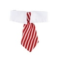 thumbnail image 1 of CIMAXIC Cravates de Mariage pour Animaux de Compagnie Chien Chat avec Collier Blanc Cravate Ajustable pour Accessoires de Fête de Mariage - Taille G(Rayures Rouges et Blanches),6.3"X1.38"X0.2 Pouces, 1 of 4