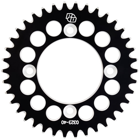 Primary Drive Rear Aluminum Sprocket 40 Tooth Black For Honda CRF70F 2004-2009,2011-2012