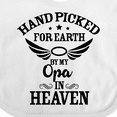 thumbnail image 4 of Inktastic Handpicked for Earth by My Opa in Heaven with Angel Wings Boys or Girls Baby Bib, 4 of 4