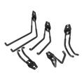 thumbnail image 5 of Ouitble Ganchos de Almacenamiento de Garaje, 5 Piezas/Juego 40 kg Ganchos Dobles de Almacenamiento de Garaje Soporte de Bicicleta de Montaje en Pared de Alta Resistencia(Negro), 5 of 5