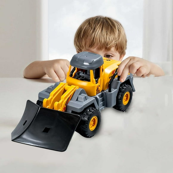 Construction Toys, Tough Machines Toy Front Loader , Construction Excavator Kids Toy Play Truck Toys, Steam Roller, Ages 3+