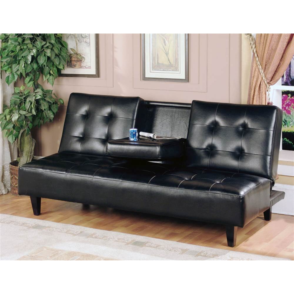 Verano Futon Sofa Bed in Black