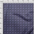 thumbnail image 3 of oneOone Rayon Blue Fabric Leaves Sewing Material Print Fabric By The Yard 56 Inch Wide, 3 of 4