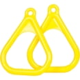 thumbnail image 1 of Swing Set Stuff Bagues Trapèze en Plastique avec Autocollant Logo SSS, Jaune, 1 of 3