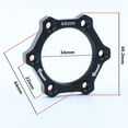 thumbnail image 1 of 44mm Bicycle Bike Rotary Screw Thread Hub Flange Adapter Brake Disc Rotor Base, 1 of 6