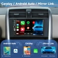 thumbnail image 2 of Podofo Double Din 7 in Touchscreen Car Stereo Radio with Wireless Apple CarPlay& Android Auto/ Bluetooth/Backup Camera, 2 of 10