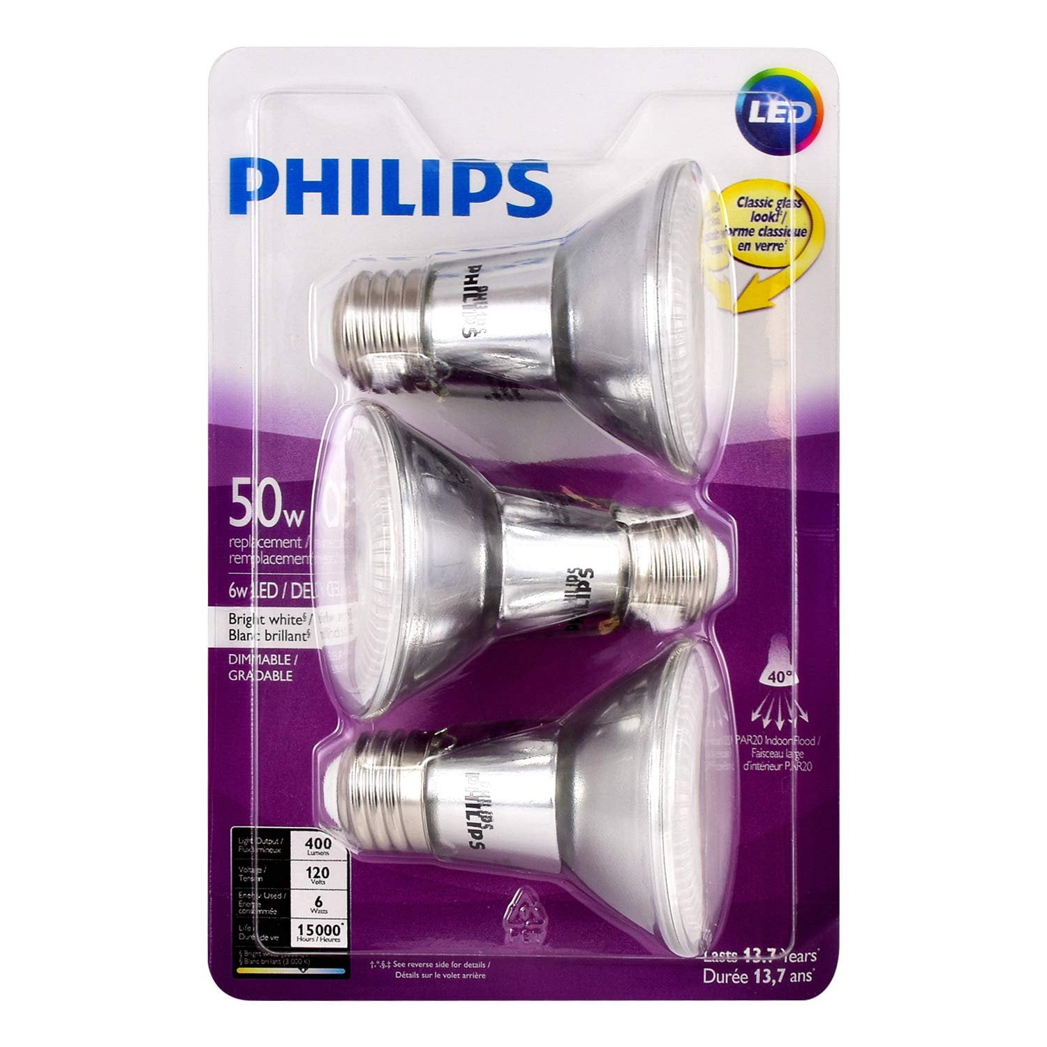 Philips LED PAR20 Bright White Light Bulb Kuwait Ubuy