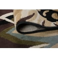 thumbnail image 6 of Transitional Area Rug (5'3'' Round) Floral Black, Red Indoor Round Easy to Clean, 6 of 6