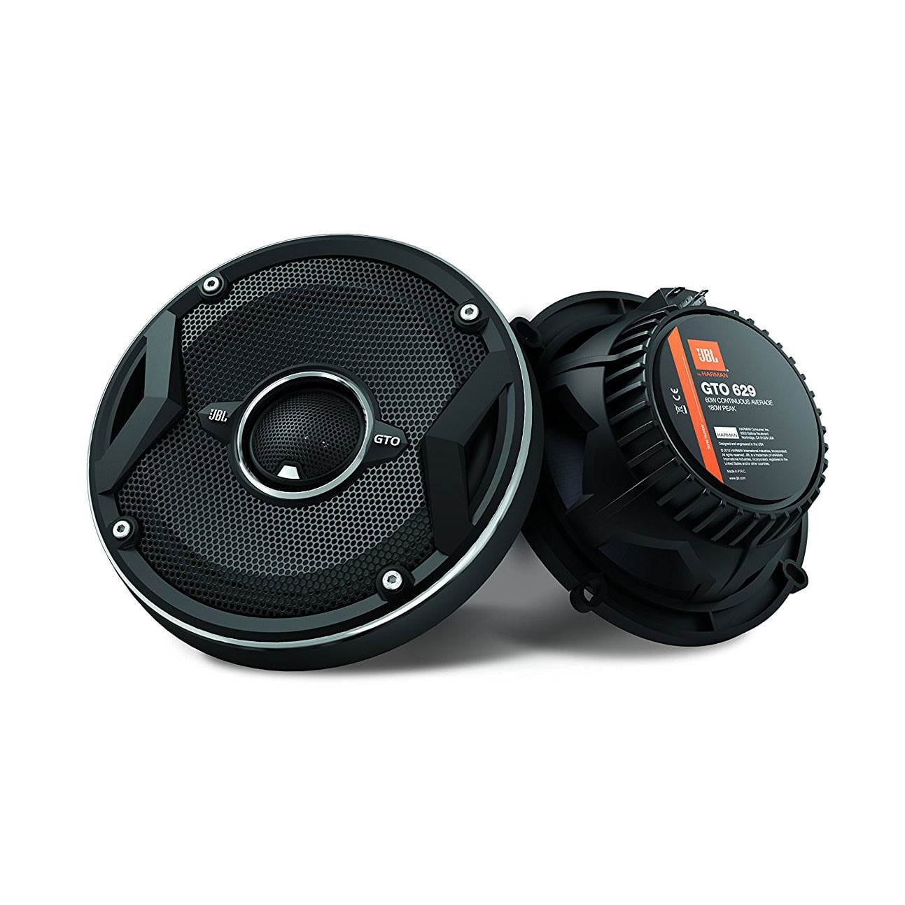 Black JBL Car GX602 180W 6-1/2 Inch Coaxial In-Car Audio Loudspeaker Pair 