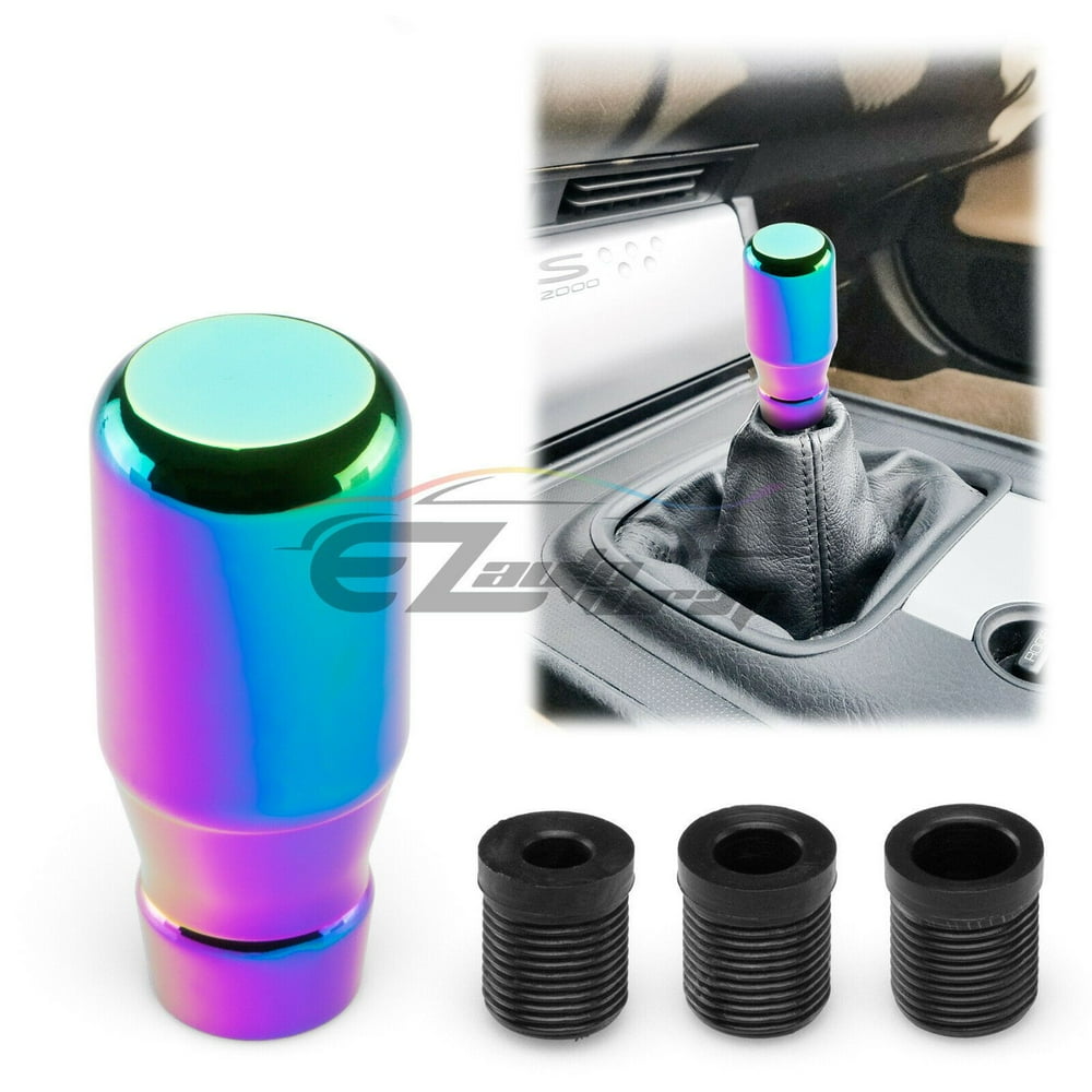 Neo Chrome Stick Shift Knob Weighted Manual Gear Shifter JDM Aluminum
