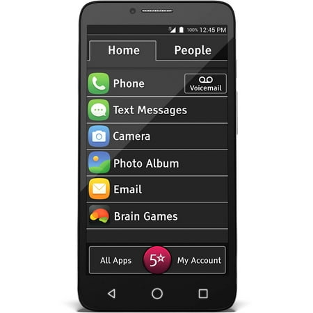 GreatCall Jitterbug Smart Easy-to-Use 5.5" Smartphone for Seniors