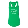 thumbnail image 2 of Wild Bobby The Way, The Truth & The Life Inspirational/Christian Women Racerback Tank Top, Kelly, Small, 2 of 5