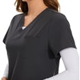 thumbnail image 2 of Ensemble de Blouses Médicales pour Femmes - Haut à Col en V Extensible & Pantalon Jogger avec 8 Poches, 2 of 6