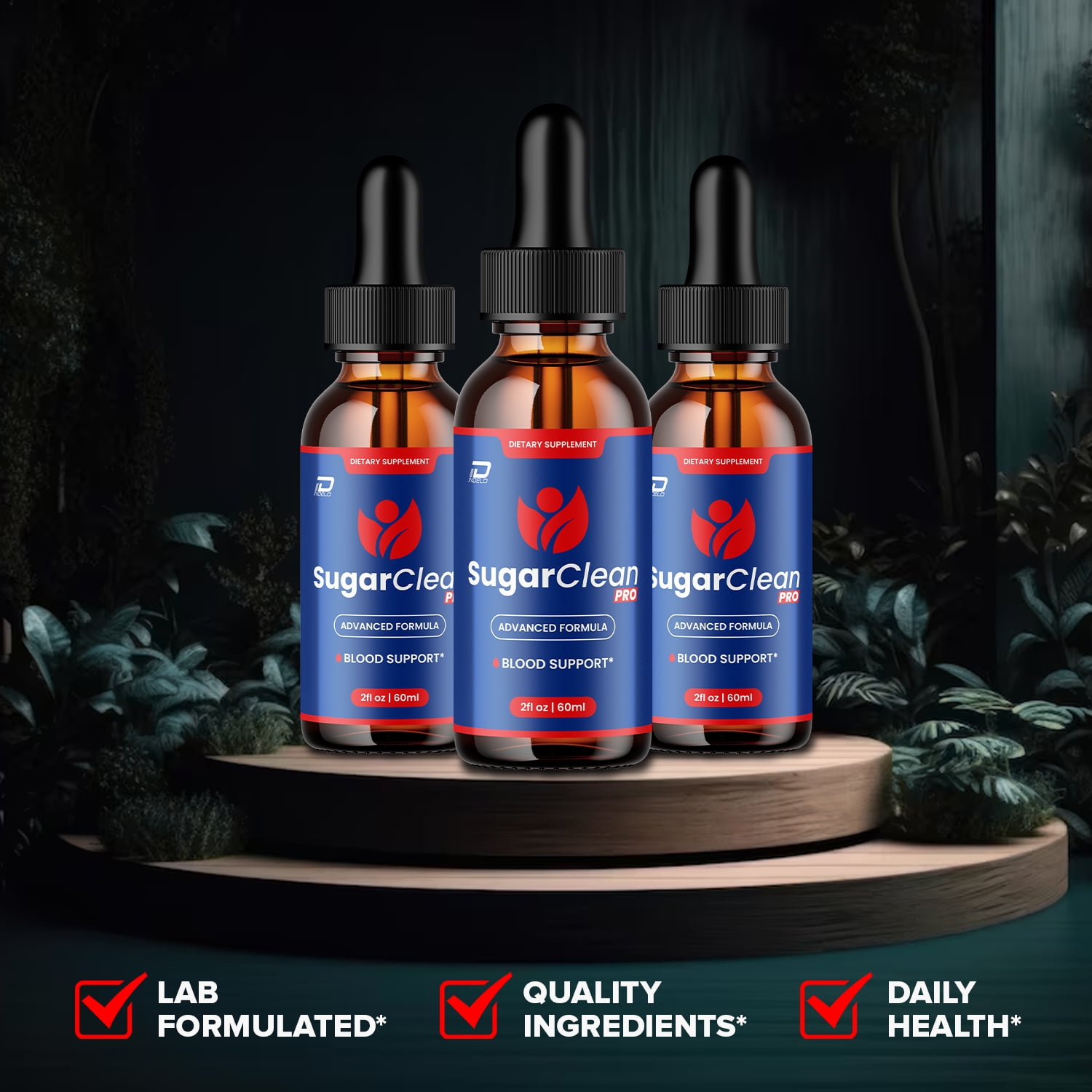 Sugar Clean Pro Liquid Drops – SugarClean Pro Extra Strength Natural Blend Healthy Organic Support, 5 Pack, 5 Month Supply