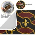 thumbnail image 2 of FREEAMG Dish Drying Mat Fleur De Lis Kitchen Dish Pads Super Absorbent Microfiber Dish Drying Rack Pads Safe Heat-resistant Kitchen Counter Mat,16x18 Inch, 2 of 7