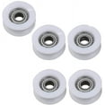 thumbnail image 1 of HUGFEGWE 5 Pcs Rouleaux de Poulie en Nylon Rond 17mm pour Corde de 3mm avec Roulement 695ZZ CJB91-14251, 1 of 4