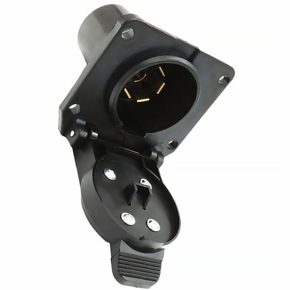 YFJQTZX 1pc US Car 7 Way Plug Plastic Trailer Adapter Waterproof Plug Socket Trailer Connector Towing Cable Outlet