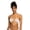 Bright White Subtly Salty Flat, variant on Womens Juniors Floral Removable Padding Bikini Swim top
