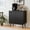 Black, variant on TOPCOMFY Buffet Cabinet with Storage, Multifunctional Storage Cabinet with 4 Doors, Modern Sideboard Buffet Credenzas for Living Room - Black