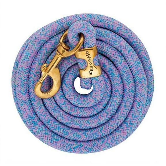 Weaver 10' Mosaic Poly Lead Rope with Bolt Snap, Light Purple/Light Blue/Light Green