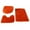 Red, variant on 3-piece Bathroom Rugs, Super Soft Non Slip Bathtub Carpet And Absorbent Bath Mats, Bathroom Carpet, Bath Mat for Bathroom