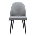 thumbnail image 3 of Silloth Armless Dining Chair Gray Dining Chair, Modern Style, Plush and durable faux leather fabric, Steel, Indoor Dining, 3 of 5
