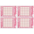 thumbnail image 1 of Napperon Vichy Rouge Napperon de Table Coloré Vichy Rouge pour Fêtes et Décorations de Table de Noël-Carreaux Rouges 4 Pcs, 1 of 7