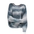 thumbnail image 2 of Gray Womens Sweatshirt Ladies Crew Neck Long Sleeve Knit Rainbow Sweater Fashion Loose Tops Fall Clothes for Women, 2 of 6