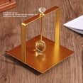 thumbnail image 3 of Servilleteros para Mesa Elegantes, Servilletero para Servilletas de Papel Porta Servilletas Cuadrado Dispensador de Servilletas Metalico con Manija Lift, para Restaurante Hotel (GOLD), 3 of 4