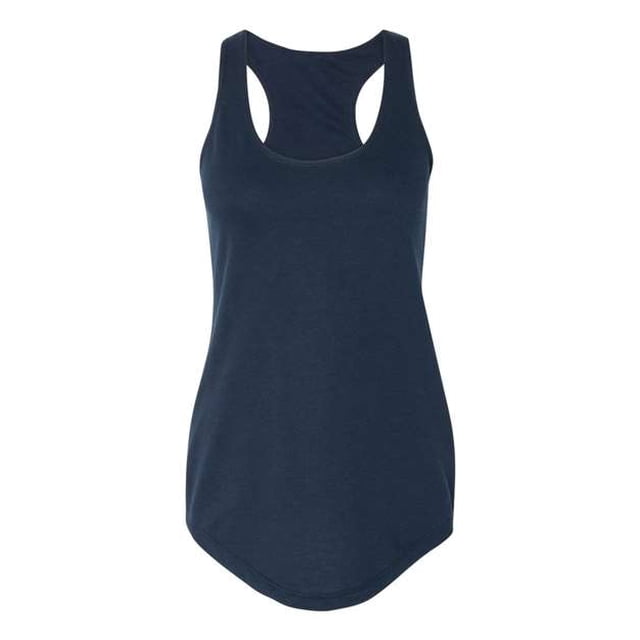 Camiseta sin mangas de rizo francés con espalda cruzada ligera de Next Level, talla mediana, azul marino medianoche Ropa de siguiente nivel 6933