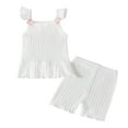 thumbnail image 1 of 2025 s 5 Piece Gift Set Spring Summer Ribbed Cotton Fall Outfits for S Sleeveless Vest Shorts Outfits S Thanksgiving Outfit, 1 of 3