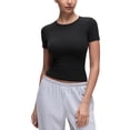 thumbnail image 1 of Remera CRZ YOGA Softembrace Cuello Alto Negra XL, 1 of 7