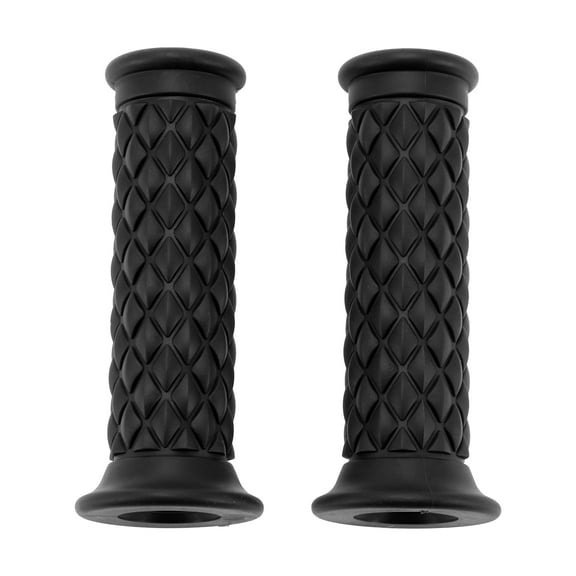 Unique Bargains 7/8" 22mm 15/16" 24mm Universal Motorcycle Hand Grips Cover Non Slip Rubber Handlebar Grips for Motorcycle Scooter Bicycle ATV 1pair Black