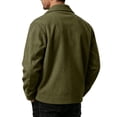 thumbnail image 5 of Zimjoy Corduroy Jacket for Men Button Down Vintage Long Sleeve Shacket Lightweight Relaxed Fit Western Jackets for Casual Fall Winter Army Green XL, 5 of 9