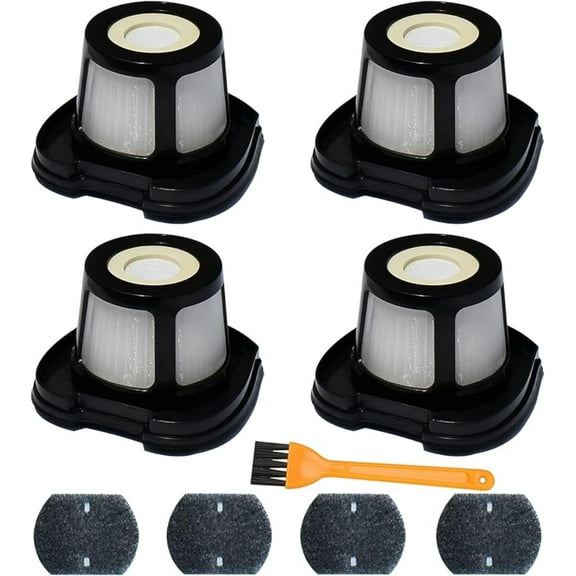 4 Pack 2284W Filter Compatible with Bissell Pet Hair Eraser Hand Vacuum 2284W, 2390, 2389, 2390A, Replace Parts for 1614212, 1614203, 1614204