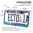 thumbnail image 4 of Colorful Butterflies License Plate Frame, Aluminum Car Tag Frames, 2 Pack Universal Car License Plate Covers with 2 Holes and Screws Decorative, 4 of 7