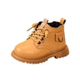thumbnail image 2 of LvhaoGJOB Kids' Ankle Boots - Lace-Up Design, Side Zipper & Thick Platform Sole, 2 of 9