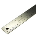 thumbnail image 3 of (2 pack) Officemate Classic Stainless Steel Metal Ruler, 15 inches with Metric Measurements, Silver, 15 L x 1.25 W (66612), 3 of 4