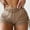 Khaki, variant on Clearance Clothes Under $5,Luxalzxs Shorts for Women Sexy Elastic Waist Sheer Mesh Pleated Side Tie Swimsuit Bottoms Fashion Solid Color See through Summer Beach Swim Shorts
