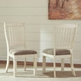 thumbnail image 3 of Bowery Hill Upholstered Dining Side Chair in White, 3 of 12
