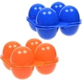 thumbnail image 4 of 2 uds. Hervidor de huevos de 5 agujeros, hervidor de huevos de silicona resistente, bandeja para huevos sin BPA con asas, rejilla para huevos, bandeja para tazas de vapor, utensilios de coci, 4 of 5