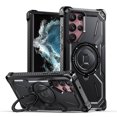 thumbnail image 1 of For Samsung Galaxy S23 S22 S21 Ultra S23 Plus Case Metal Kickstand Magnetic Case , Heavy Duty Bumper Shockproof Phone Case, 1 of 5