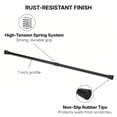 thumbnail image 5 of Tension Adjustable Shower Curtain Rod 43-79 Inches Black, 5 of 8