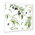 thumbnail image 2 of Designart 'Black and Green Olives With Olive Branches & Leaves' Lake House Framed Art Print, 2 of 4